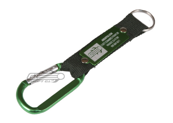 Airsoft GI Keychain & Carabiner ( Green )