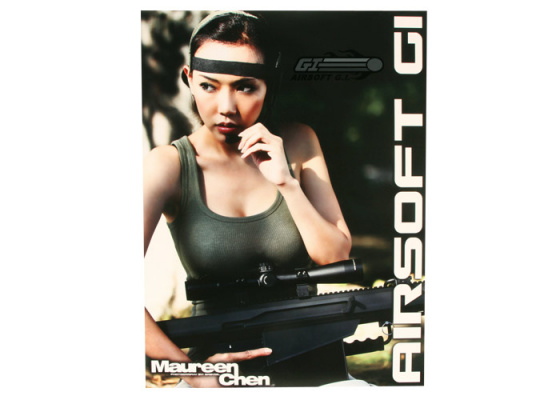 Airsoft Safety Foundation Autographed Maureen Sniper GITV Girl Poster ( Only 10 Available; Serial Numbered )