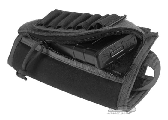 Guarder Stock Cheek Pad w/ Ammo Compartment ( Black )