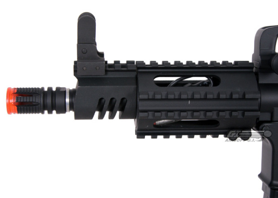 ICS M4 CQB AEG Airsoft Rifle w/ Folding Skeleton Stock ( Black )