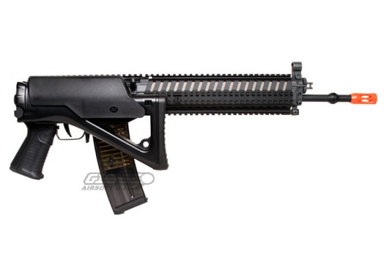 ICS SIG 551 MRS Long Barrel Carbine AEG Airsoft Rifle ( Black )