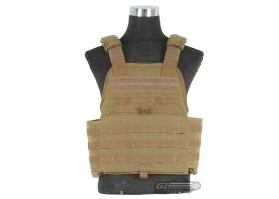 USMC Licensed Plate Carrier ( Coyote Brown / Tactical Vest )