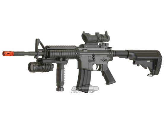 JG M4 SOPMOD RIS AEG Airsoft Rifle ( Black )