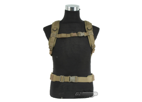 J-Tech 1000D Cordura D-1 Combat Backpack ( Tan )