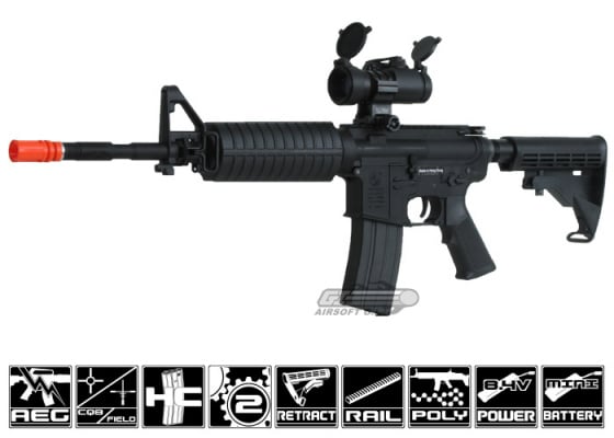 King Arms Colt M4-A1 Carbine AEG Airsoft Rifle ( Black )