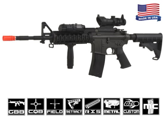 Airsoft GI Custom Colt M4 RAS II GBB Airsoft Rifle ( Black )