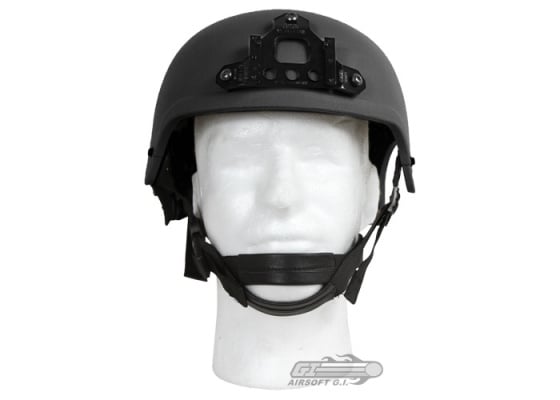 King Arms Mil-Force Professional ( IBH ) Helmet w/ NVG Mount ( Black )