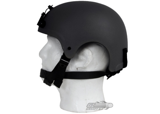 King Arms Mil-Force Professional ( IBH ) Helmet w/ NVG Mount ( Black )