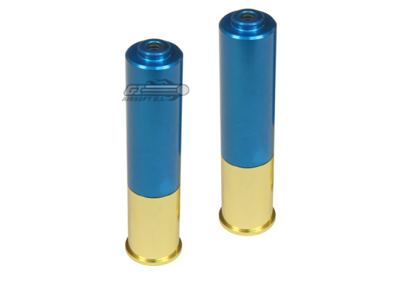 P Force KJW HS 7 rd. Double Barrel Gas Shotgun Shell - 2 Pack ( Blue )