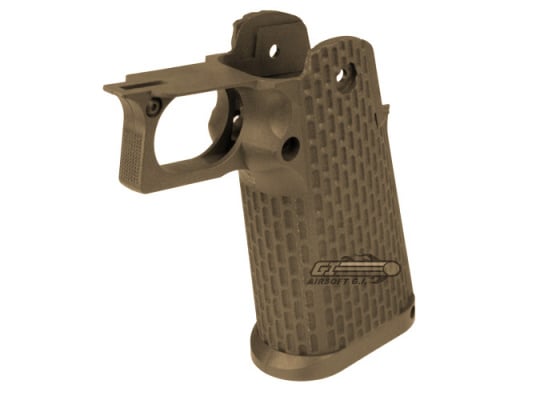 KJW Gunner Grip for 1911 Tactical / TM HI CAPA ( Tan )