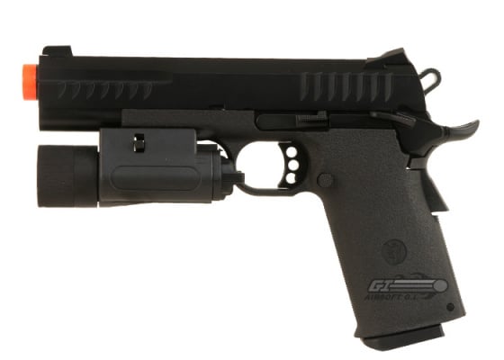 KJW KP08 1911 Tactical GBB Airsoft Pistol ( Black )