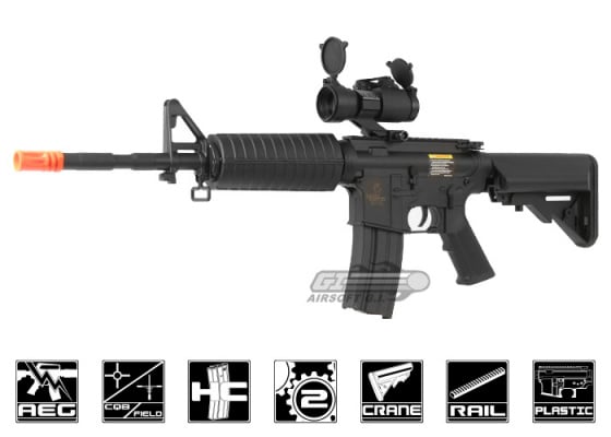 Lancer Tactical LT03B M4A1 Carbine AEG Airsoft Rifle ( Black )