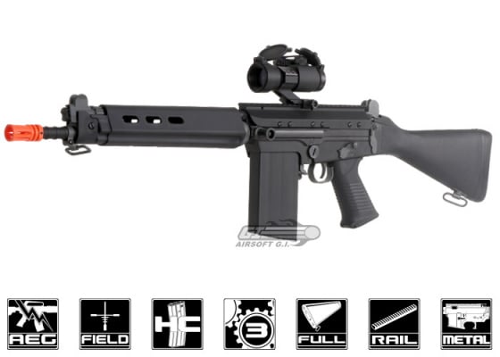 Lancer Tactical FAL Carbine AEG Airsoft Rifle ( Black ) Lancer Tactical FAL Carbine AEG Airsoft Rifle ( Black )
