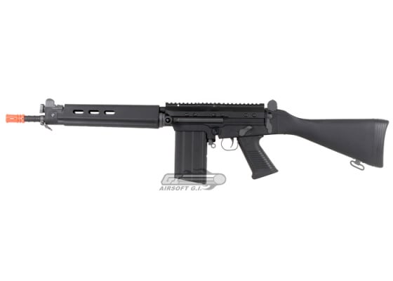 Lancer Tactical FAL Carbine AEG Airsoft Rifle ( Black )