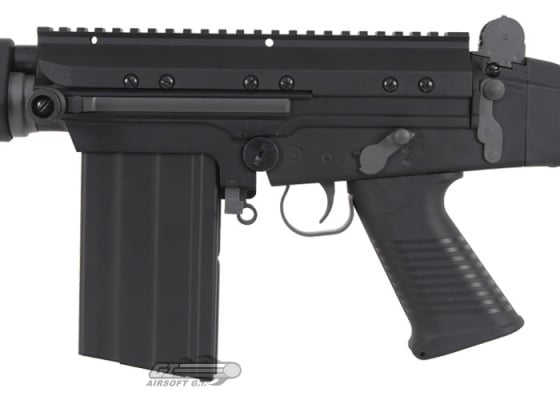 Lancer Tactical FAL Carbine AEG Airsoft Rifle ( Black ) Lancer Tactical FAL Carbine AEG Airsoft Rifle ( Black )