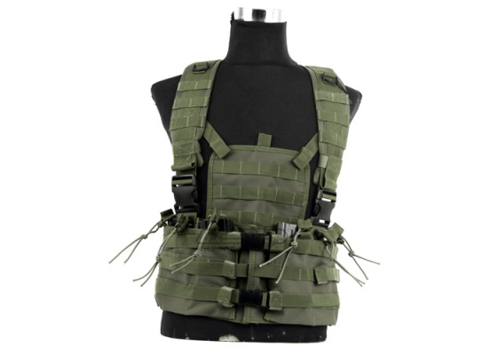 Lancer Tactical M4 Molle Chest Rig ( OD Green )