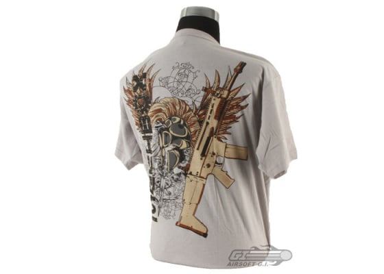 Mechbox Clothing Spartan T-Shirt ( Silver / M )