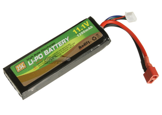 Modify 11.1v 1200mAh 3s 25c LiPO Mini Battery w/ Deans