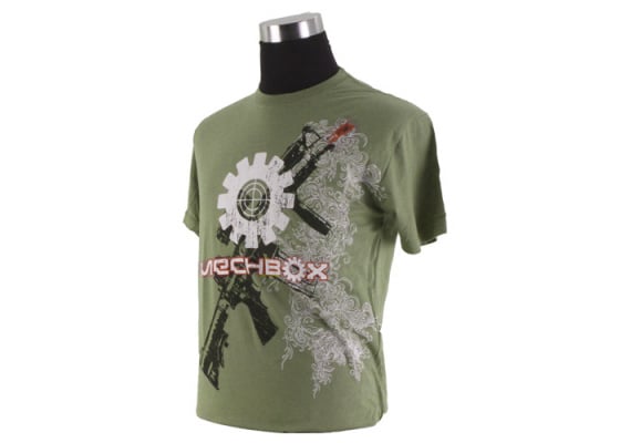 Mechbox Clothing Mercenary T-Shirt ( Green / XL )