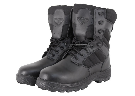 Condor Outdoor Tactical Elite 8" Boots with YKK Sipper ( Black / 9.5 )