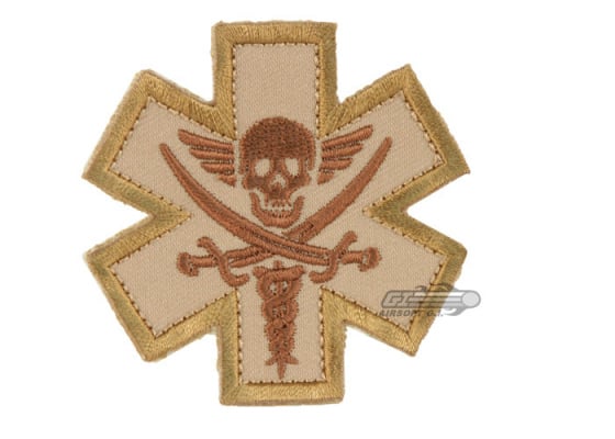 Mil-Spec Monkey Tactical Medic Pirate Patch ( Tan )