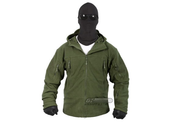 Condor Outdoor Sierra Hooded Micro Fleece Jacket ( OD Green / L )
