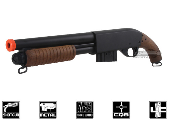 ACM 870 Sawed Off Spring Airsoft Shotgun ( Imitation Wood )