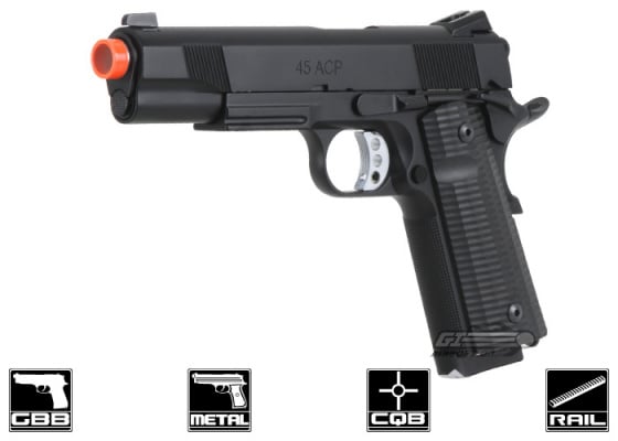 Socom Gear Baer Ultimate Recon M1911 GBB Airsoft Pistol ( Black )