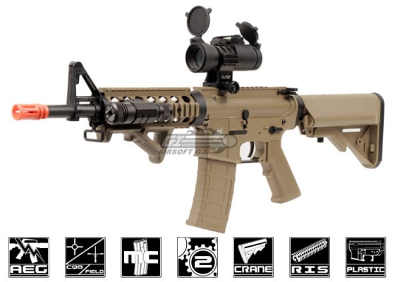 SRC Dragon SR4A1 RIS M4 Carbine AEG Airsoft Rifle ( Tan )