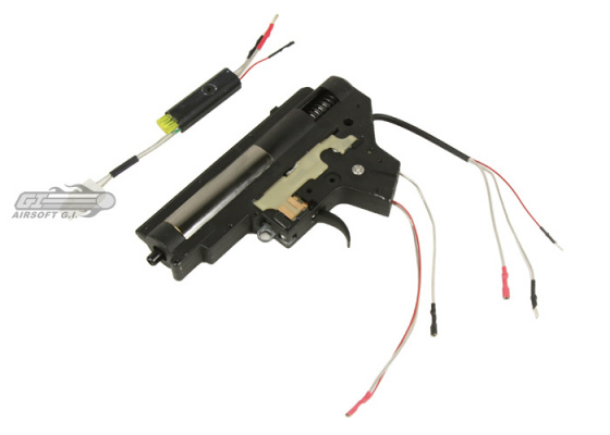 JG M16 M130 Complete AEG Gearbox w/ MOSFET ( Rear Wired )