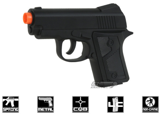 UK Arms M1 Sub-Compact Spring Airsoft Pistol ( Black )