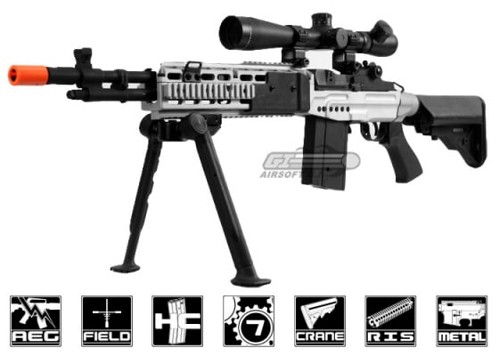 CYMA CM032EBR M14 EBR Sniper AEG Airsoft Rifle ( Silver / Black )