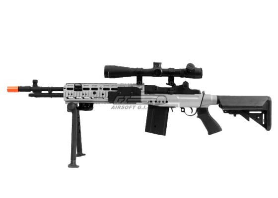 CYMA CM032EBR M14 EBR Sniper AEG Airsoft Rifle ( Silver / Black )