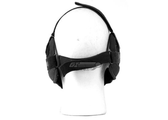 Emerson Tactical Metal Mesh Half Mask w/ Ear Protection ( Black )