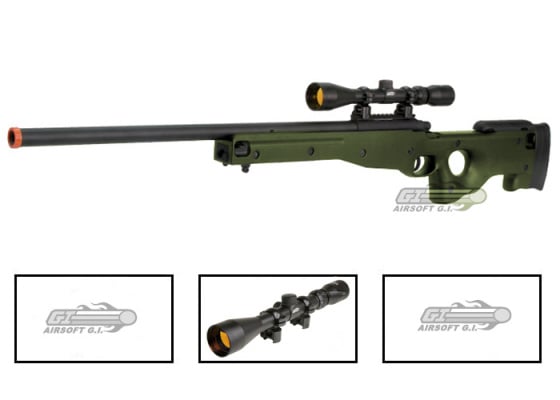 AGM MK96 AWP Bolt Action Spring Sniper Airsoft Rifle Scope Package ( OD Green )