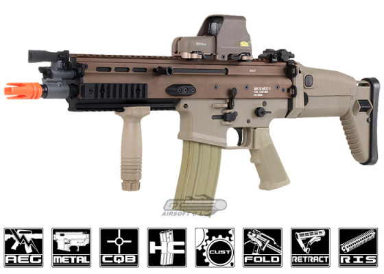 VFC Full Metal SCAR-L MK16 CQC AEG Airsoft Gun ( Tan ) VFC Full Metal SCAR-L MK16 CQC AEG Airsoft Gun ( Tan )