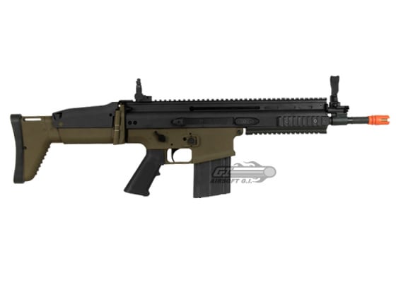 FN Herstal SCAR-H MK17 CQB Carbine AEG Airsoft Rifle by VFC ( Tan / Black )