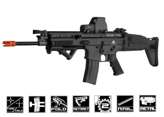 FN Herstal SCAR-L MK16 STD Carbine AEG Airsoft Rifle by VFC ( Black )