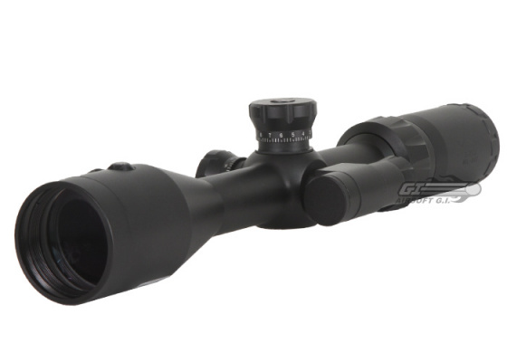 VISM 3-9x42 Center Beam Series Scope ( Mil-Dot Reticle & Integrated Green Laser )