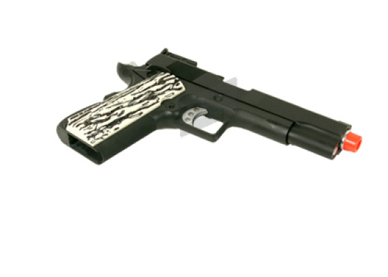 WE Full Metal 1911 Single Stack Latest Edition Ivory Style Grip Airsoft Gun