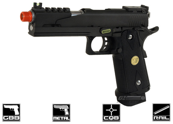 WE Black Dragon 5.1 B 1911 Hi Capa GBB Airsoft Pistol ( Black )