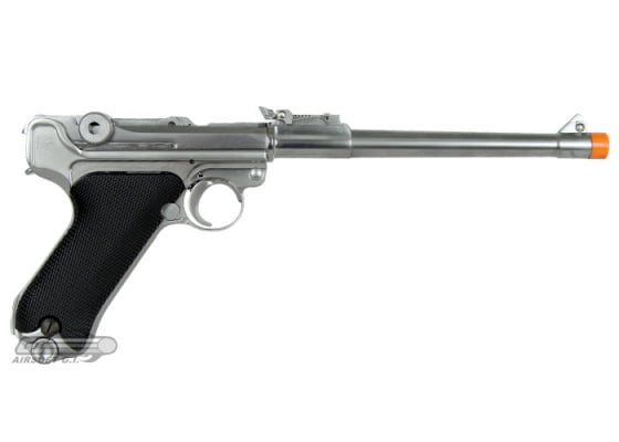 WE P08L Luger GBB Airsoft Pistol ( Silver ) WE P08L Luger GBB Airsoft Pistol ( Silver )