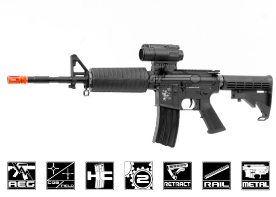 WE M4A1 Carbine AEG Airsoft Rifle ( Black )