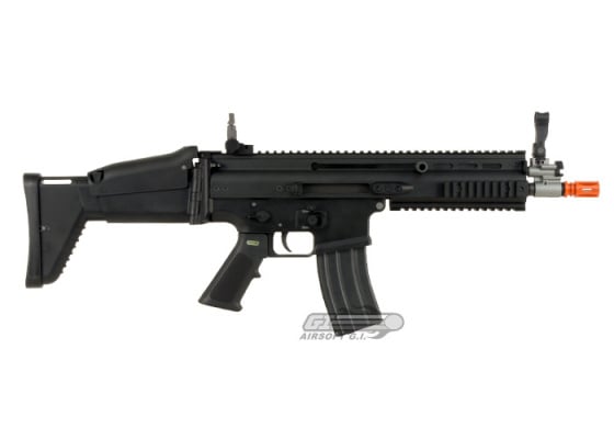 WE Open Bolt FN Herstal SCAR-L MK16 Carbine GBB Airsoft Rifle ( Black )