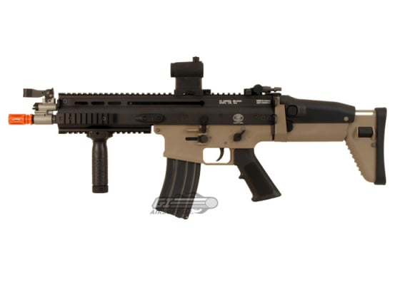 WE Open Bolt FN Herstal SCAR-L MK16 Carbine GBB Airsoft Rifle ( Tan / Black )