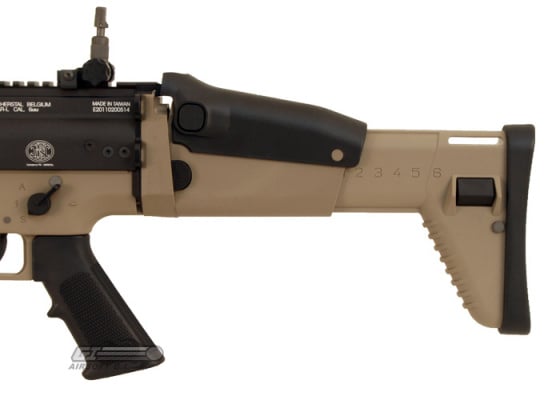 WE Open Bolt FN Herstal SCAR-L MK16 Carbine GBB Airsoft Rifle ( Tan / Black )