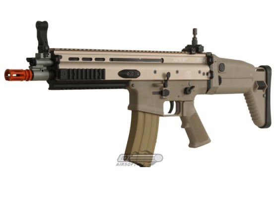 WE Open Bolt FN Herstal SCAR-L MK16 Carbine GBB Airsoft Rifle ( Tan )