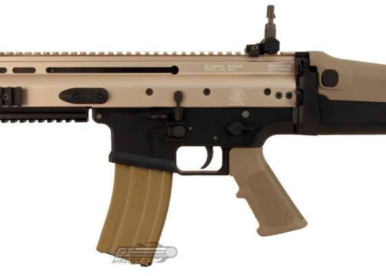WE Open Bolt FN Herstal SCAR-L MK16 Carbine GBB Airsoft Rifle ( Black / Tan )