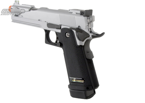 WE Silver Dragon 5.1 A 1911 Hi Capa GBB Airsoft Pistol ( Silver ) WE Silver Dragon 5.1 A 1911 Hi Capa GBB Airsoft Pistol ( Silver )