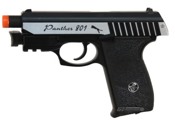 WG Panther CO2 Airsoft Pistol w/ Laser ( Black / Silver )